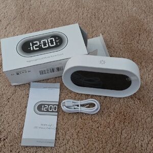 White LED Music Alarm Clock